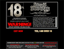 Tablet Screenshot of interracialblowbang.com
